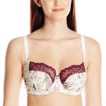 Panache Women's Jasmine Balconnet Bra, Ivory Floral, 32D