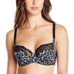 Panache Women's Plus-Size Jasmine Balconnet Bra, Leopard Print, 32D