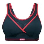 Shock Absorber Women's Ultimate Gym Sports Bra, Black/Red, 30GG