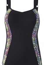 Panache Sports Vest Tank With Built In Bra (7345) 30G/Geo Print